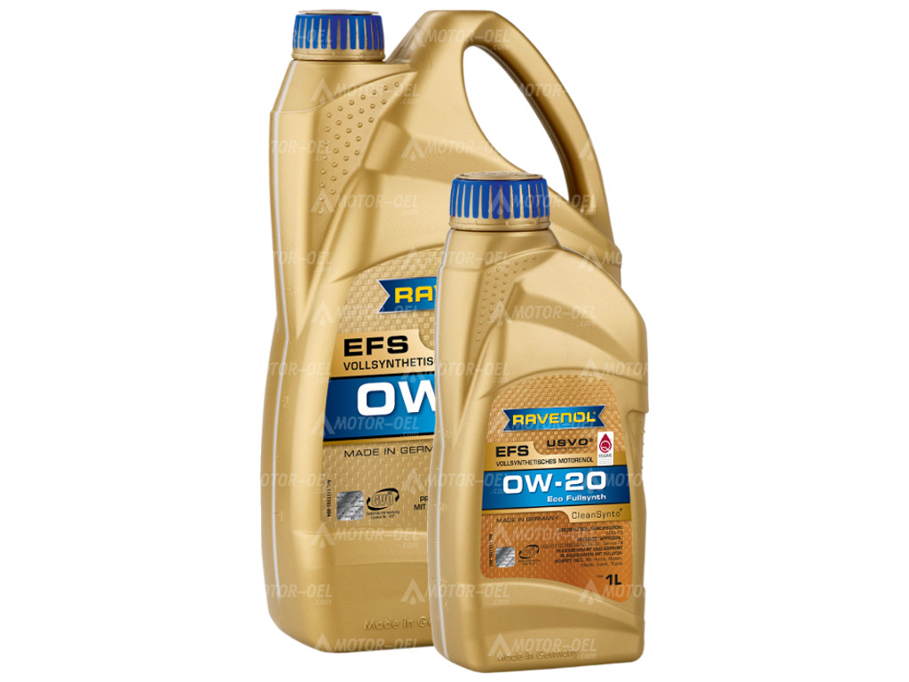RAVENOL EFS EcoFullSynth. SAE 0W-20 5 Liter (4L+1L) 1111105 RAVENOL EFS EcoFullSynth. SAE 0W-20 5 Liter (4L+1L) 1111105