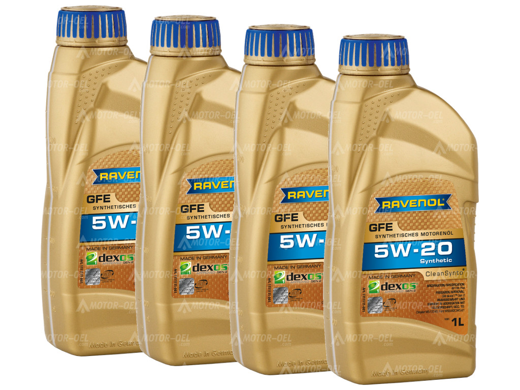 RAVENOL GFE SAE 5W-20, 4 Liter (4x1L), 1111111