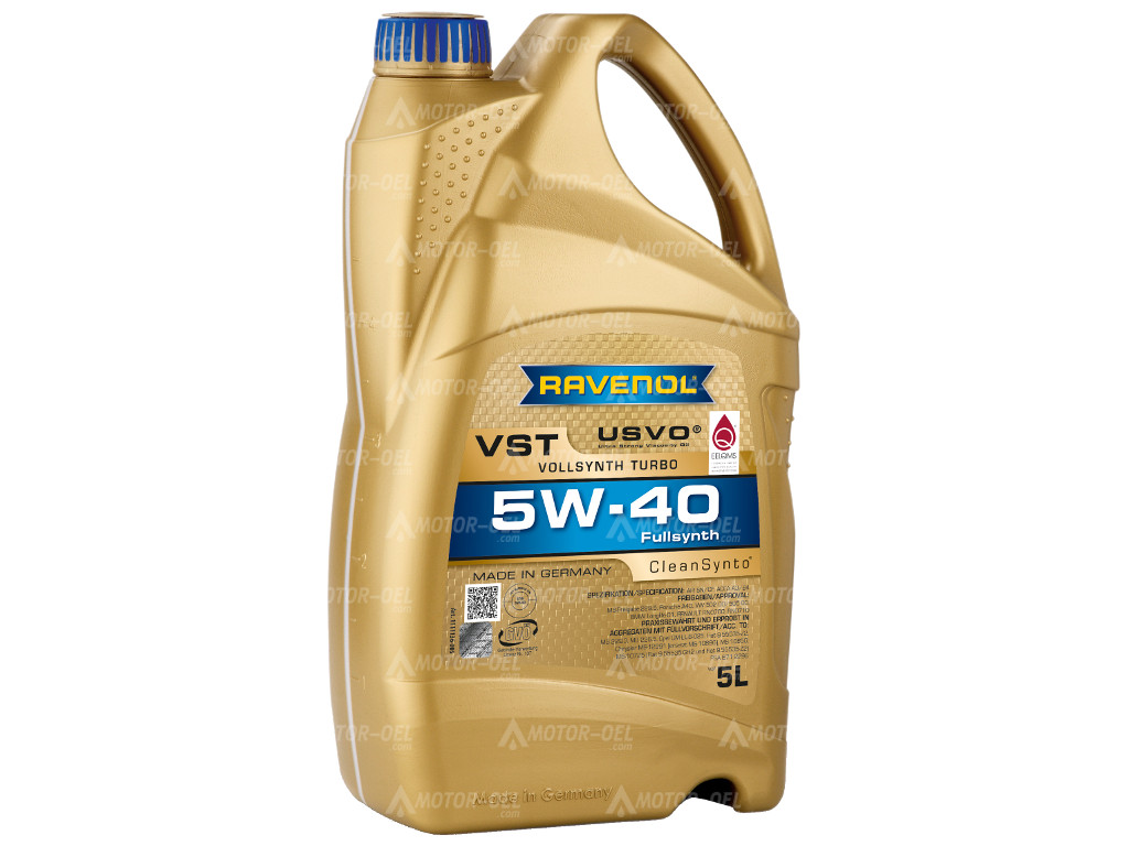 RAVENOL VollSynth Turbo VST SAE 5W-40, 9 Liter (5L+4L), 1111136