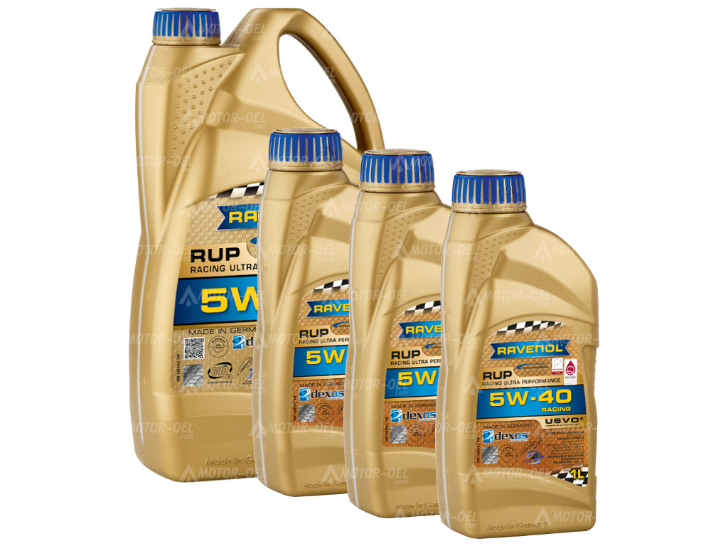 RAVENOL RUP Racing Ultra Performance SAE 5W-40, 8 Liter (5L+3L), 1141091 