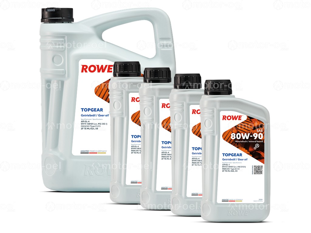 ROWE HIGHTEC TOPGEAR SAE 80W-90, 9 Liter (5L+4L), 25001