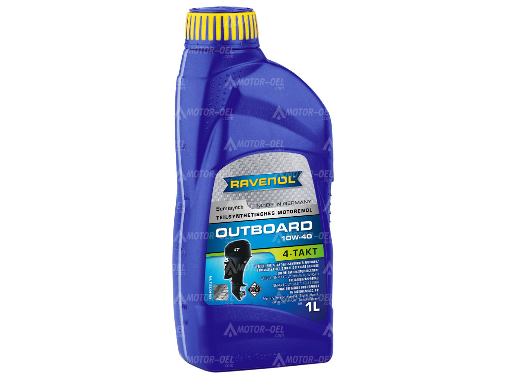 RAVENOL Outboardoel 4T SAE 10W-40, 1 Liter, 1153204