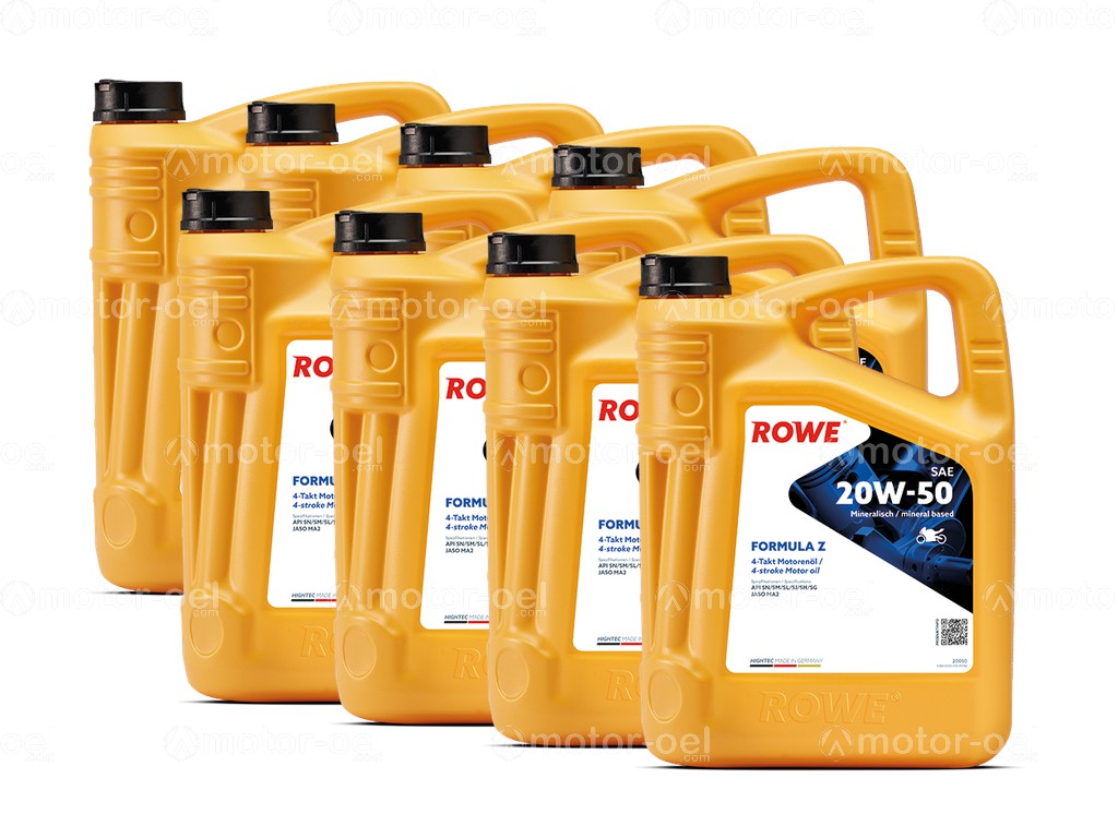 40 Liter (8x5L) ROWE HIGHTEC FORMULA SAE 20W-50 Z, 20050