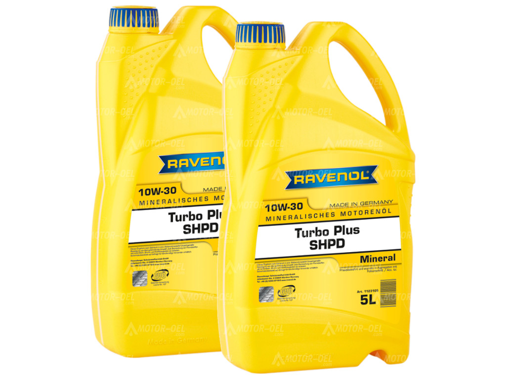 RAVENOL Turbo Plus SHPD SAE 10W-30 10 (2x5) Ltr., RAVENOL Turbo Plus SHPD SAE 10W-30 10 (2x5) Ltr.,
