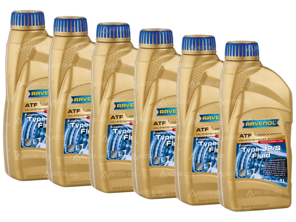 RAVENOL ATF Type J2/S Fluid 6 (6x1) Ltr.  RAVENOL ATF Type J2/S Fluid 6 (6x1) Ltr.