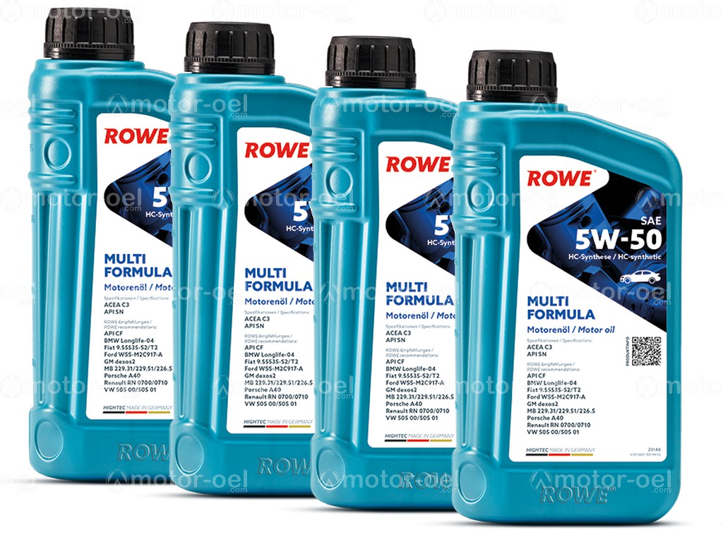 ROWE HIGHTEC MULTI FORMULA SAE 5W-50, 4 Liter (4x1L), 20148