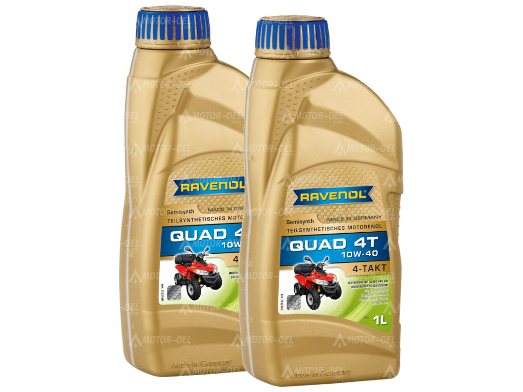 RAVENOL QUAD 4T SAE 10W-40, 2 Liter (2x1L), 1152160