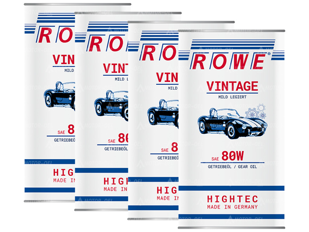 ROWE HIGHTEC VINTAGE SAE 80W, 20 Liter (4x5L), 25058 ROWE HIGHTEC VINTAGE SAE 80W, 20 Liter (4x5L), 25058