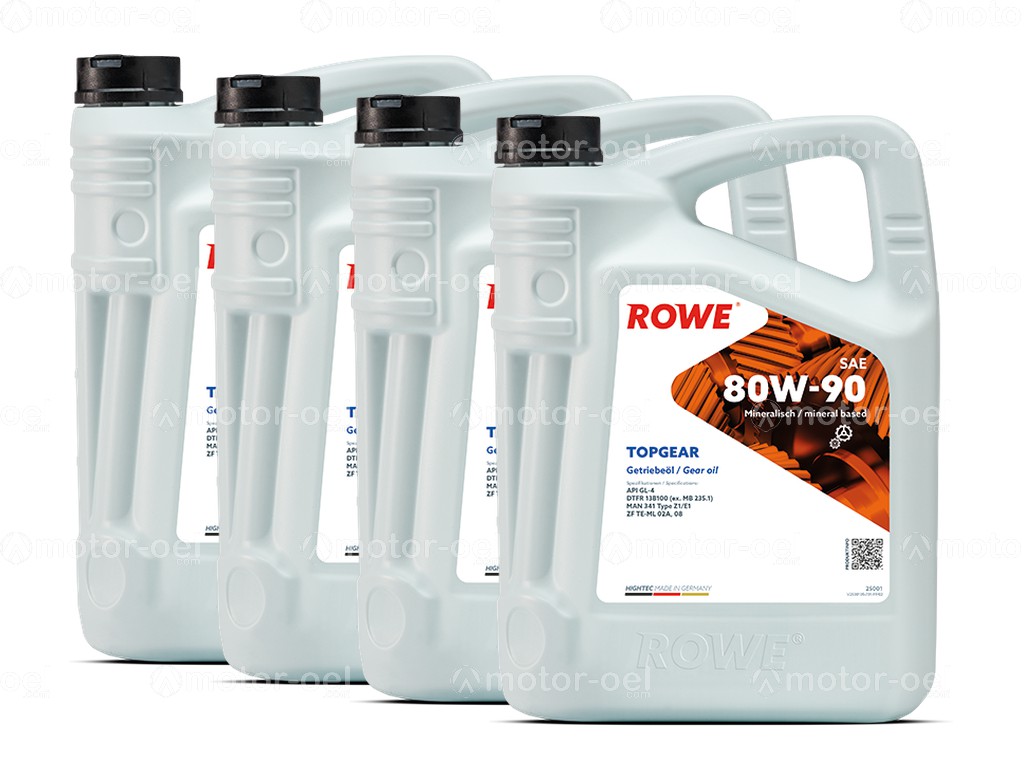 ROWE HIGHTEC TOPGEAR SAE 80W-90, 20 Liter (4x5L), 25001