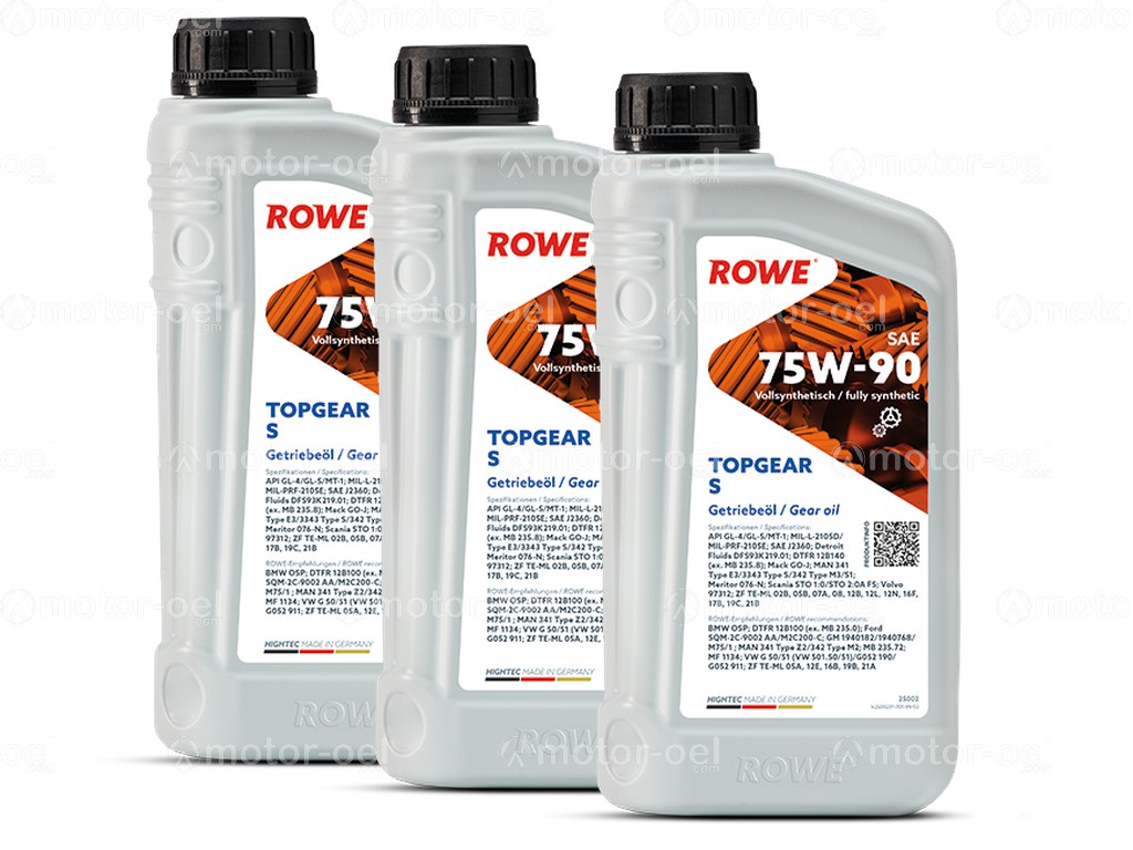 ROWE HIGHTEC TOPGEAR SAE 75W-90 S, 3 Liter (3x1L), 25002