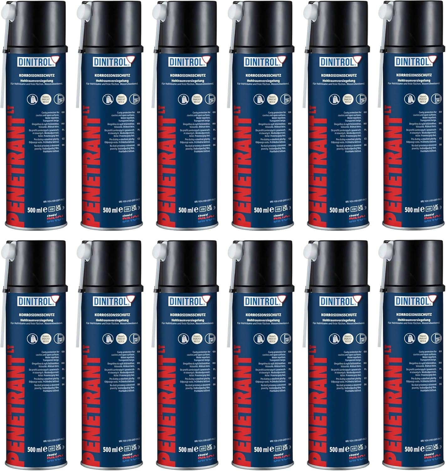 Kopie von DINITROL Penetrant LT 12 x 500 ml. SPRAY Hohlraumversiegelung 35234 #1