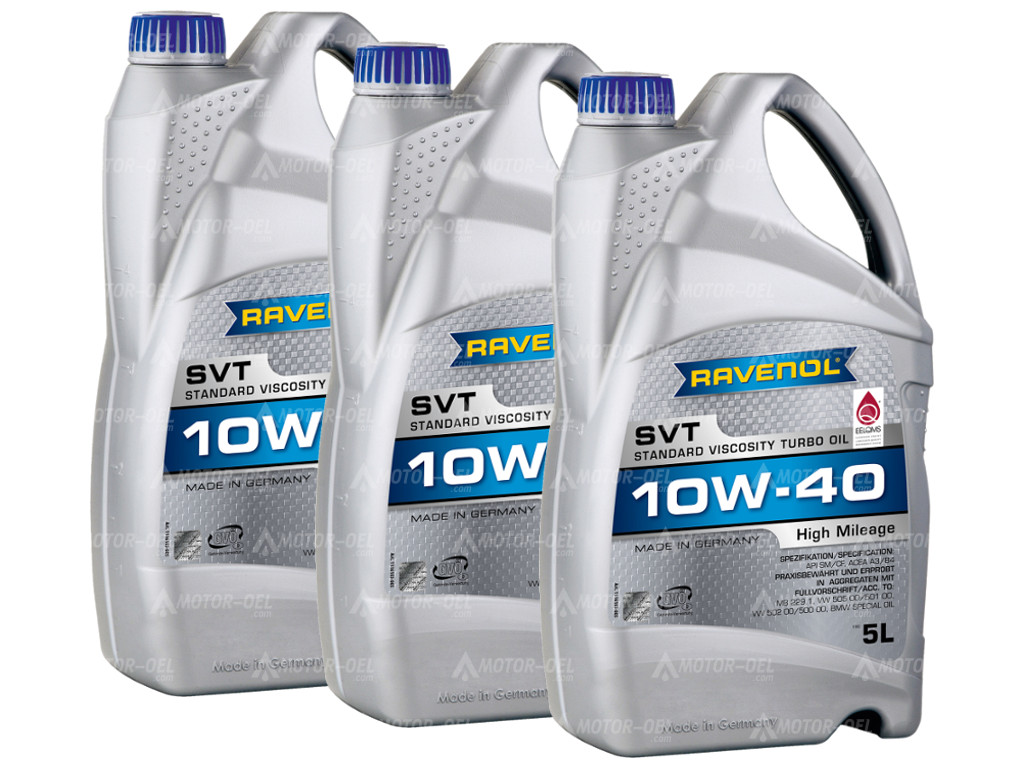 RAVENOL SVT Standard Viscosity Turbo Oil SAE 10W-40 15 (3x5) Ltr.