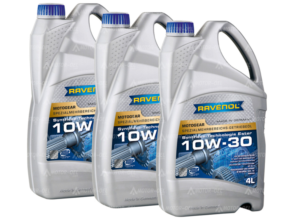 RAVENOL Motogear SAE 10W-30 GL-4  12 (3x4) Ltr.