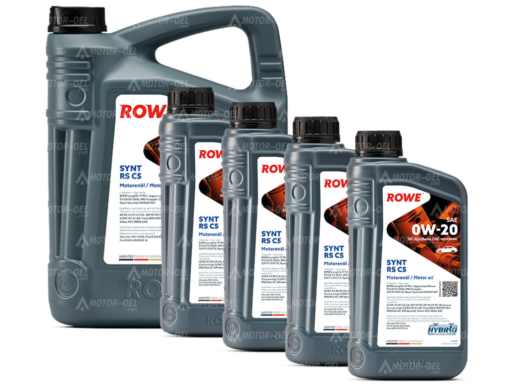 ROWE HIGHTEC SYNT RS C5 SAE 0W-20, 9 Liter (5L+4L), 20379
