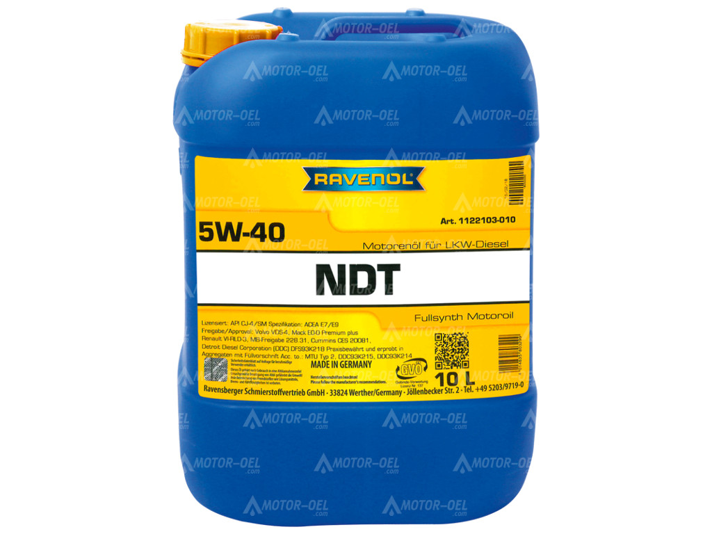 RAVENOL NDT Nord Duty Truck SAE 5W-40, 10 Liter, 1122103