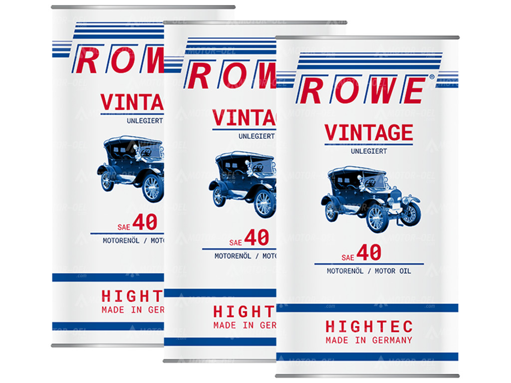 15 Liter (3x5L) ROWE HIGHTEC VINTAGE SAE 40 UNLEGIERT 20225