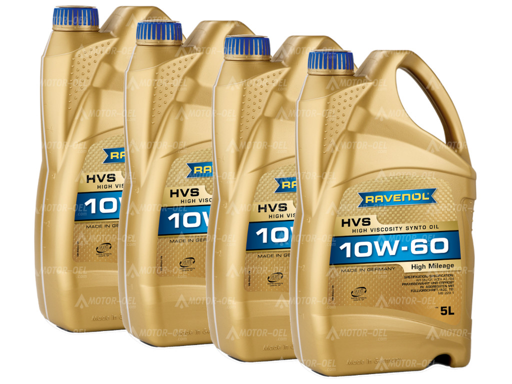 RAVENOL HVS High Viscosity Synto Oil SAE 10W-60 20 (4x5) Ltr.