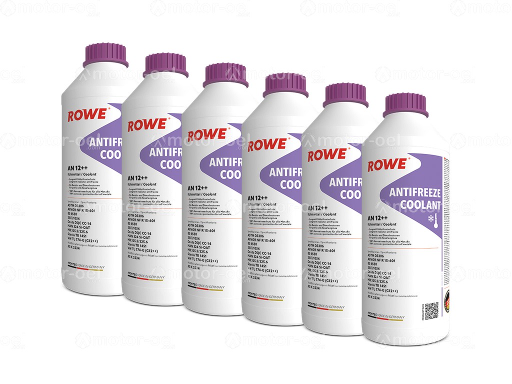 ROWE HIGHTEC ANTIFREEZE AN 12++, 9 Liter (6x1,5L), 21033