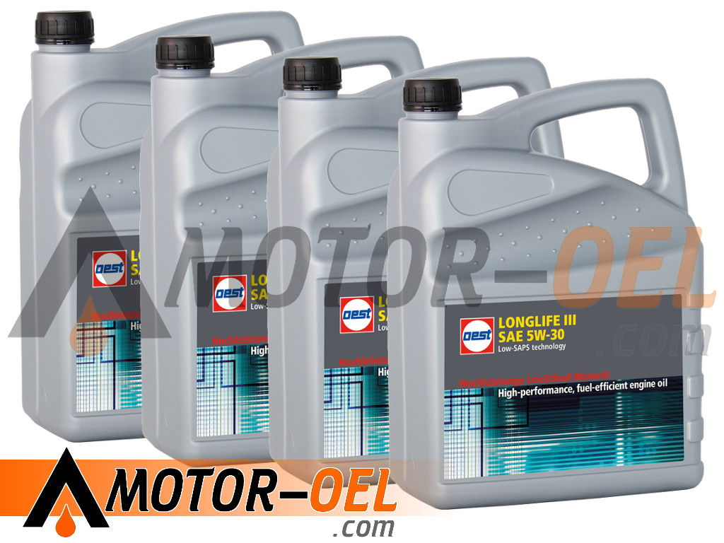 OEST Longlife III SAE 5W-30, 20 Liter (4x5L), 32339
