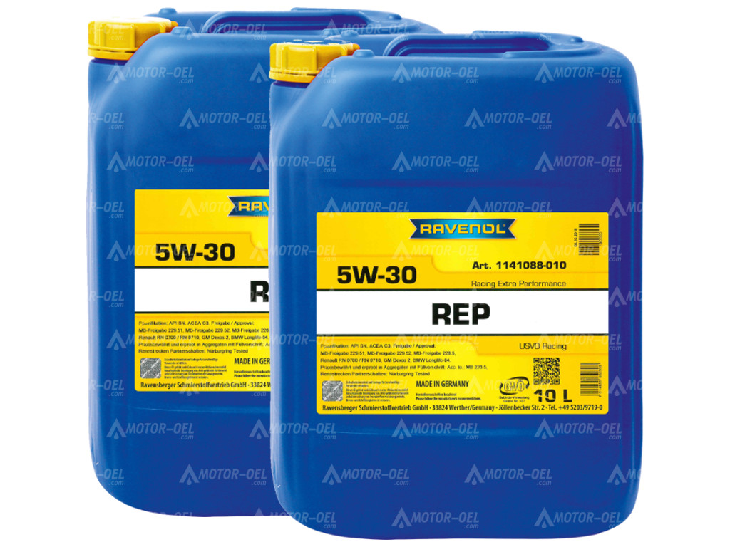 20 Liter (2x10L) RAVENOL REP Racing Extra Performance SAE 5W-30, 1141088