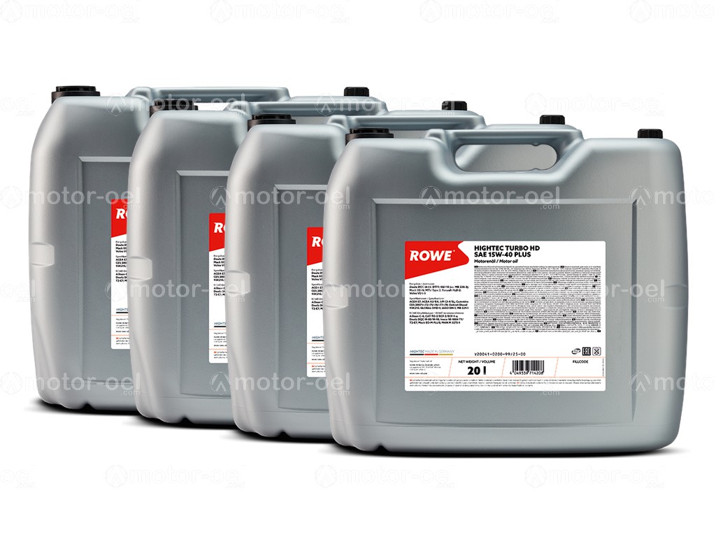 ROWE HIGHTEC TURBO HD SAE 15W-40 PLUS, 80 Liter (4x20L), 20041