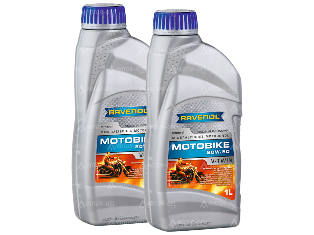 RAVENOL Motobike V-Twin SAE 20W-50 Mineral 2 (2x1) Ltr.