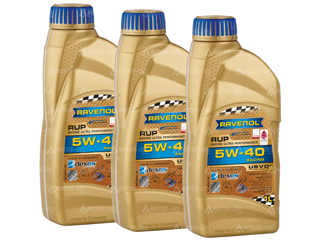 RAVENOL RUP Racing Ultra Performance SAE 5W-40, 3 Liter (3x1L), 1141091