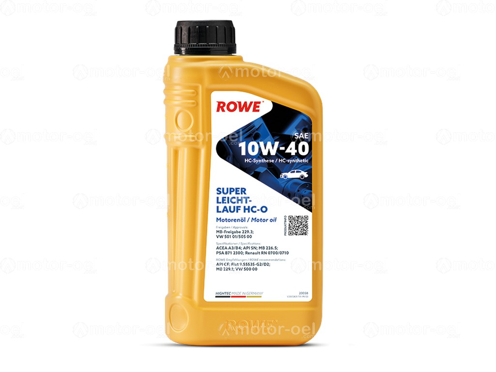 ROWE HIGHTEC SUPER LEICHTLAUF HC-O SAE 10W-40, 1 Liter, 20058