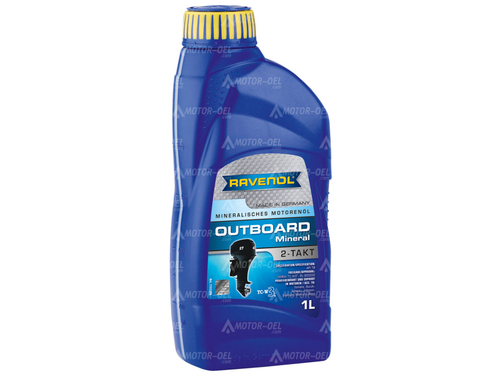 RAVENOL Outboardoel 2T Mineral, 1 Liter, 1153200