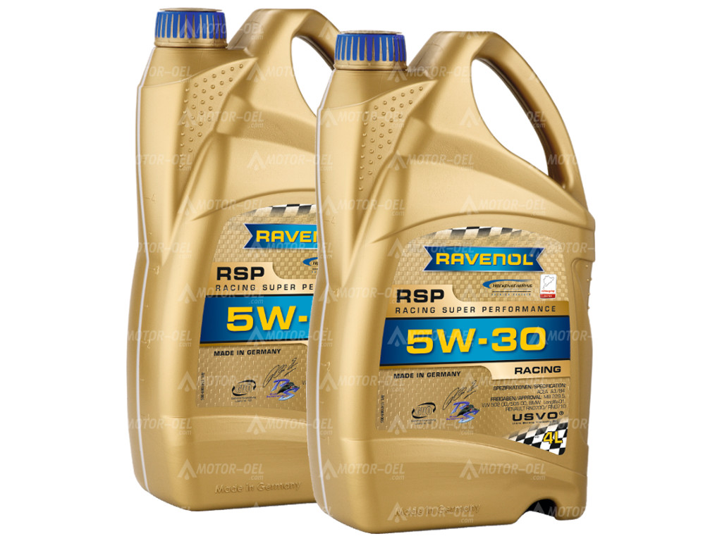 RAVENOL RSP Racing Super Performance SAE 5W-30, 8 Liter (2x4L), 1141089 