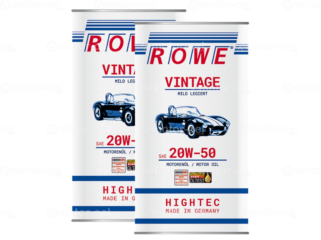 10 Liter (2x5L) ROWE HIGHTEC VINTAGE SAE 20W-50 MILD LEGIERT, 20221