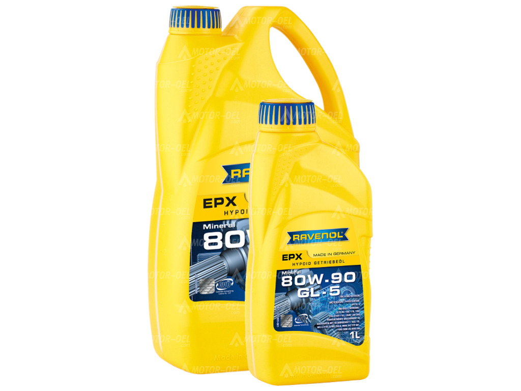 RAVENOL Getriebeoel EPX SAE 80W-90 GL 5 5 (4+1) Ltr.