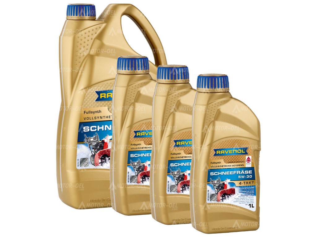 RAVENOL Schneefräse 4-Takt 5W-30 Vollsynth. 7 Liter (4L+3L), 1151105