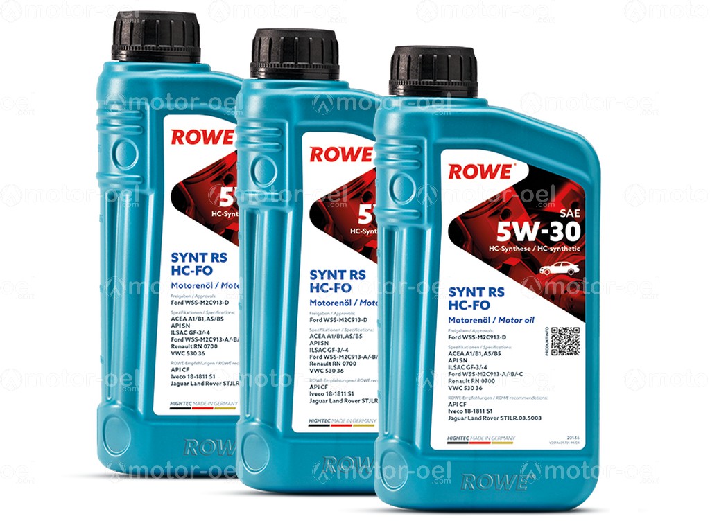ROWE HIGHTEC SYNT RS SAE 5W-30 HC-FO, 3 Liter (3x1L), 20146