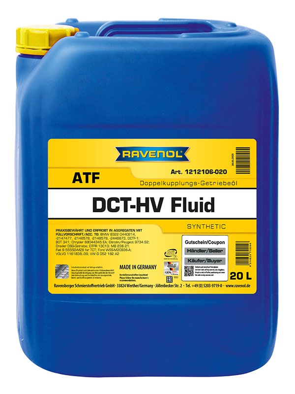 160 Liter (8x20L) RAVENOL DCT-HV Fluid Automatikgetriebeöl 