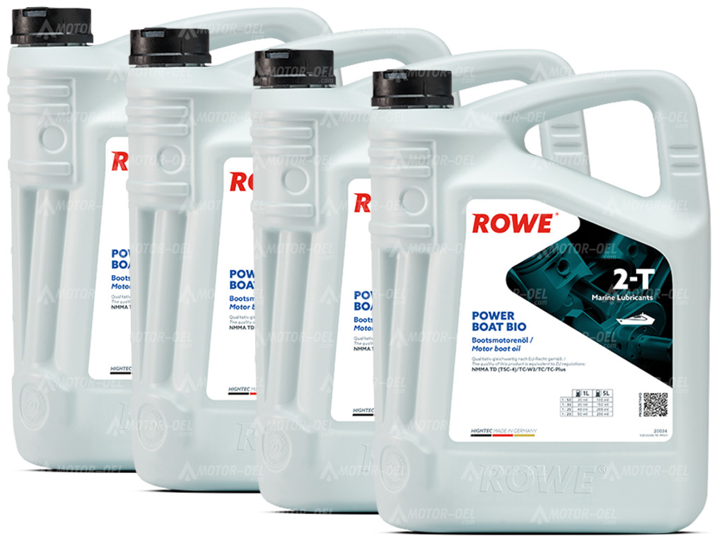 ROWE HIGHTEC POWER BOAT 2-T BIO, 20 Liter (4x5L), 20034