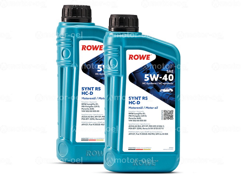 ROWE HIGHTEC SYNT RS HC-D SAE 5W-40, 2 Liter (2x1L), 20163