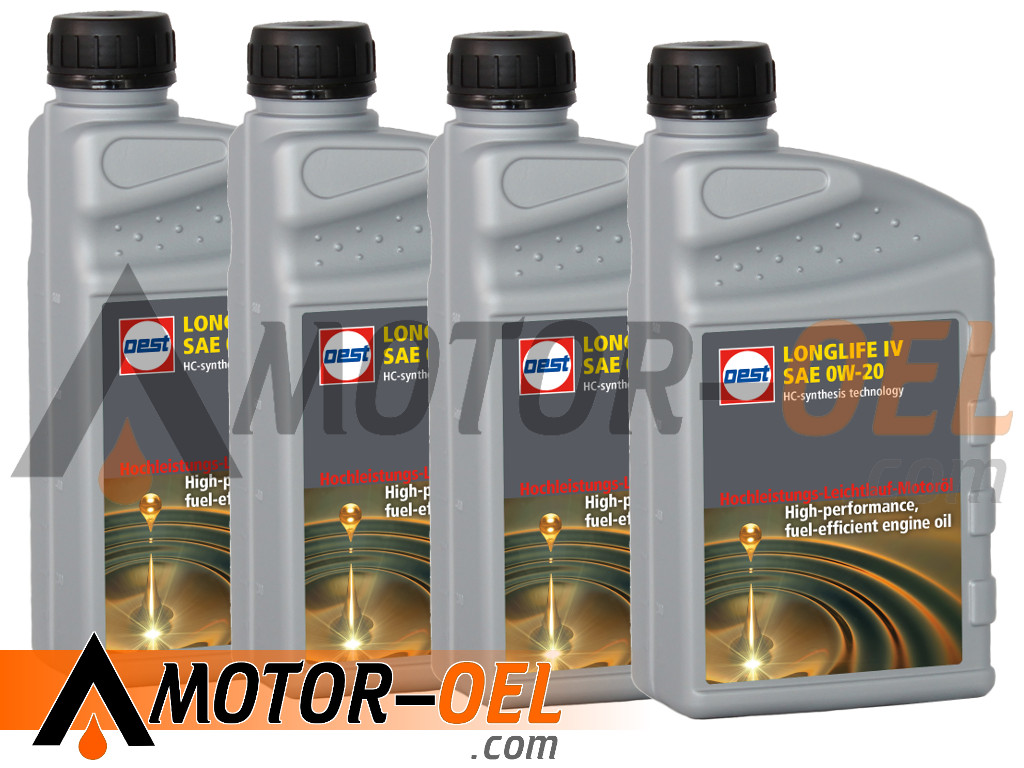 OEST LONGLIFE IV SAE 0W-20 4x1 Liter, 32463