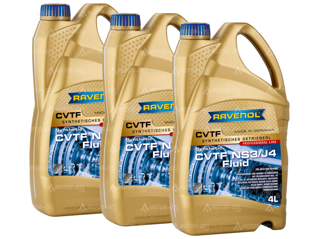 RAVENOL CVTF NS3/J4 Fluid 12 Ltr. (3x4) RAVENOL CVTF NS3/J4 Fluid 12 Ltr. (3x4)