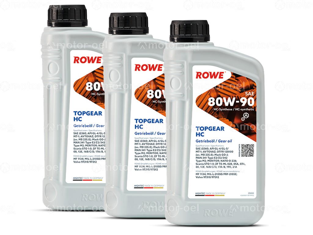 ROWE HIGHTEC TOPGEAR SAE 80W-90 HC, 3 Liter (3x1L), 25000