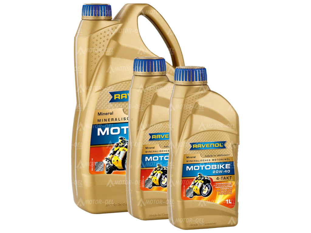 RAVENOL Motobike 4-T Mineral SAE 20W-40 6 (4+2) Ltr. RAVENOL Motobike 4-T Mineral SAE 20W-40 6 (4+2) Ltr.