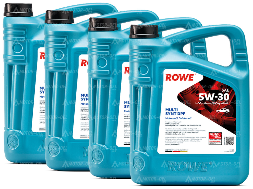 ROWE HIGHTEC MULTI SYNT DPF SAE 5W-30, 20 Liter (4x5L), 20125