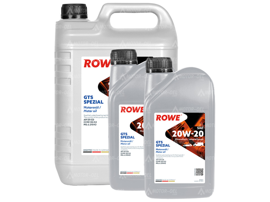 ROWE HIGHTEC GTS SPEZIAL SAE 20W-20 7 Liter (5L+2L), 20023