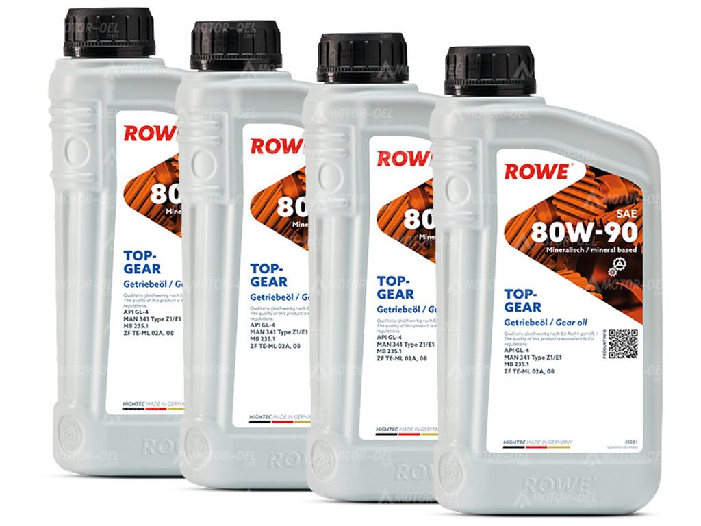 ROWE HIGHTEC TOPGEAR SAE 80W-90, 4 Liter (4x1L), 25001