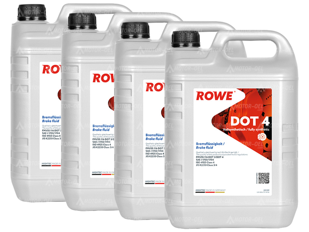 ROWE HIGHTEC DOT 4, 20 Liter (4x5L), 25109 ROWE HIGHTEC DOT 4, 20 Liter (4x5L), 25109