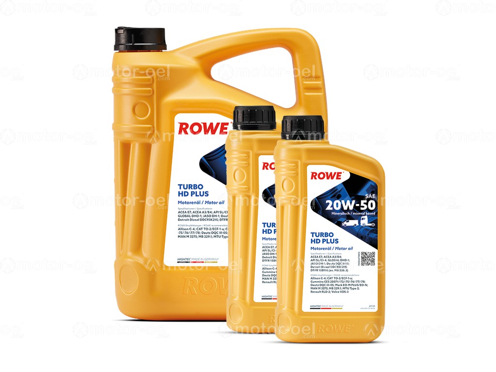 ROWE HIGHTEC TURBO HD SAE 20W-50 PLUS, 7 Liter (5L+2L), 20130