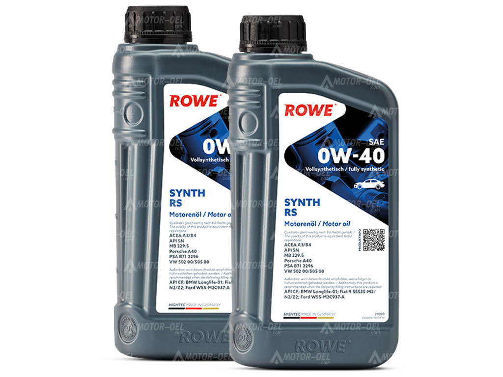 ROWE HIGHTEC SYNTH RS SAE 0W-40, 2 Liter (2x1L), 20020