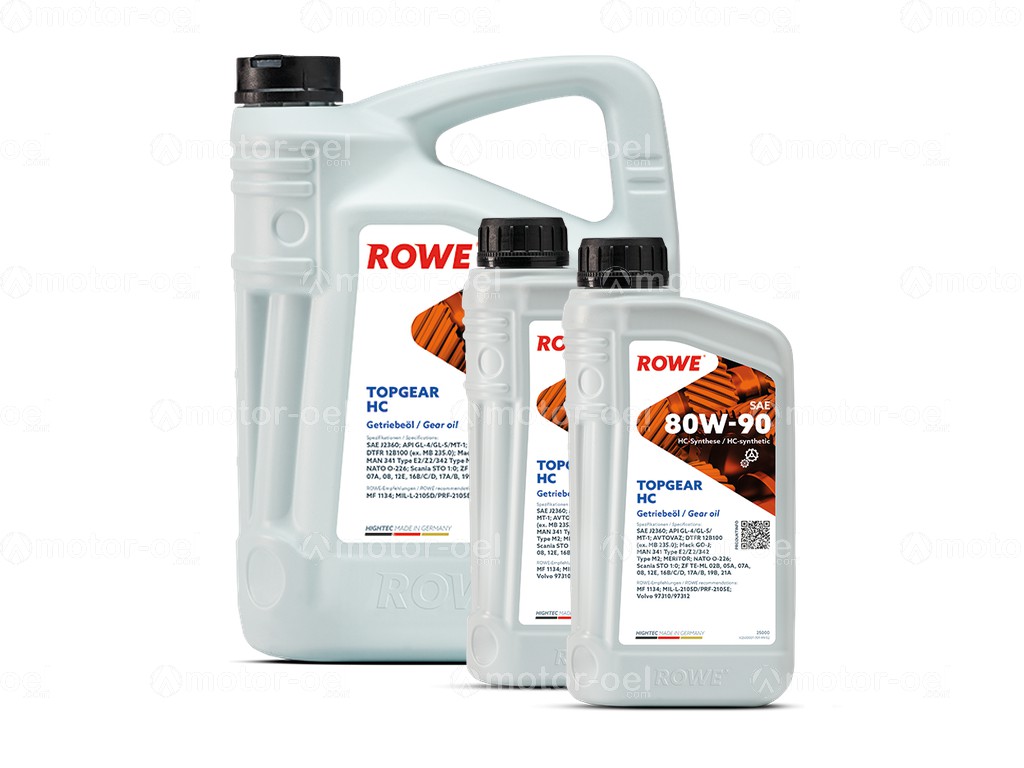 ROWE HIGHTEC TOPGEAR SAE 80W-90 HC, 7 Liter (5L+2L), 25000