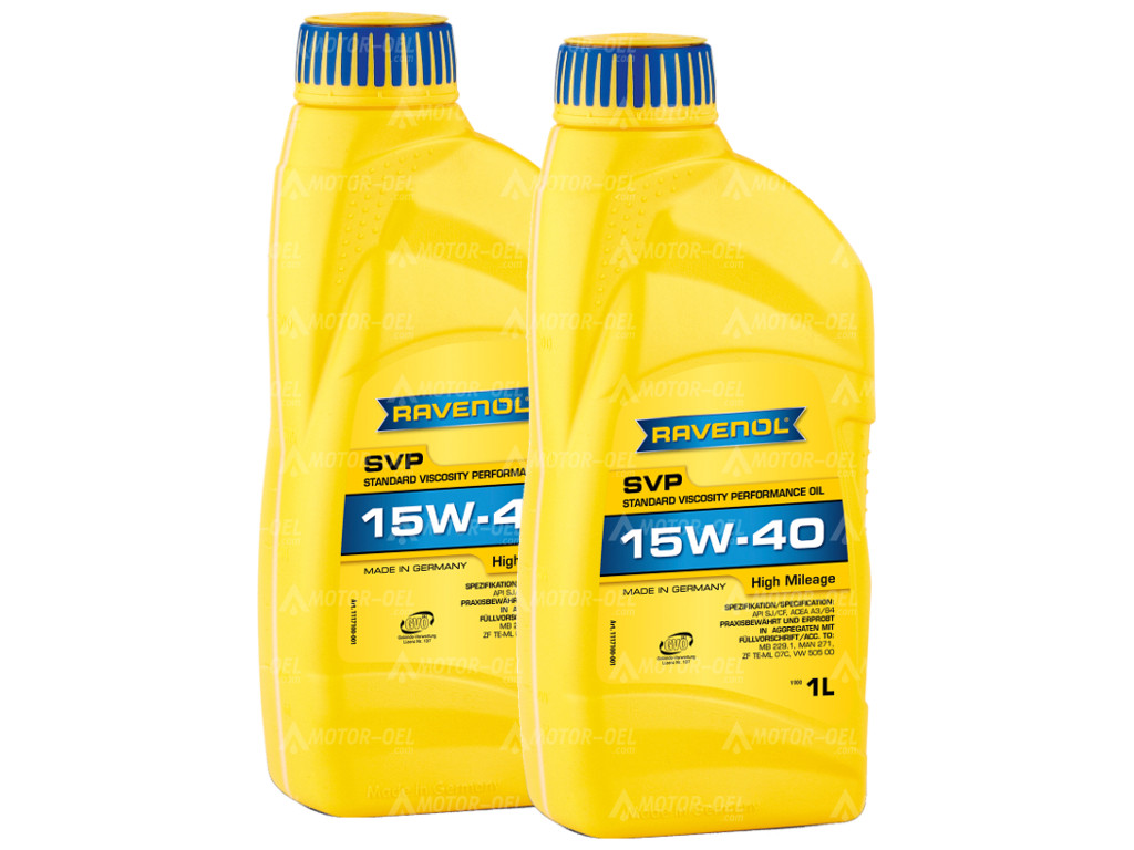 RAVENOL SVP Standard Viscosity Performance Oil SAE 15W-40 2 (2x1) Ltr.