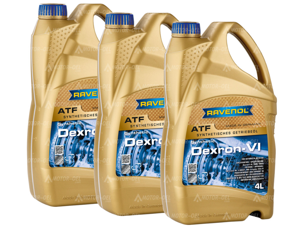 RAVENOL Automatik-Getriebe-Oel Dexron®-VI 12 Ltr. (3x4) RAVENOL Automatik-Getriebe-Oel Dexron®-VI 12 Ltr. (3x4)